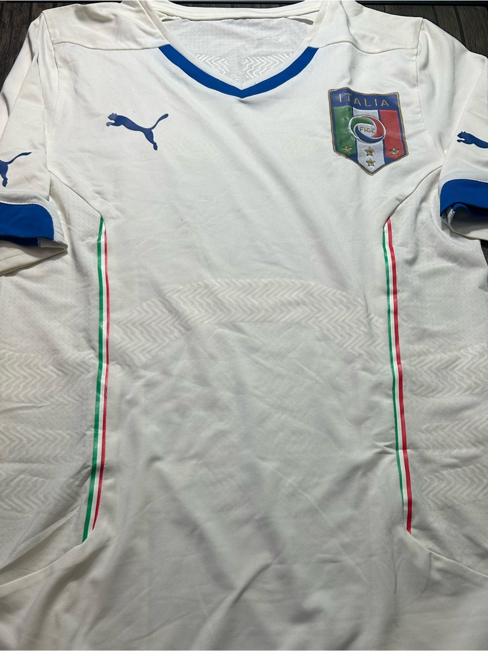 Puma ITALY Vintage National Team World Cup JERSEY Men's Sz LARGE New